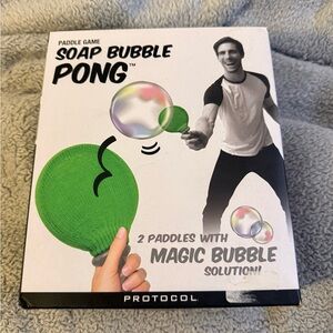 Soap Bubble Pong Paddle Game - Green